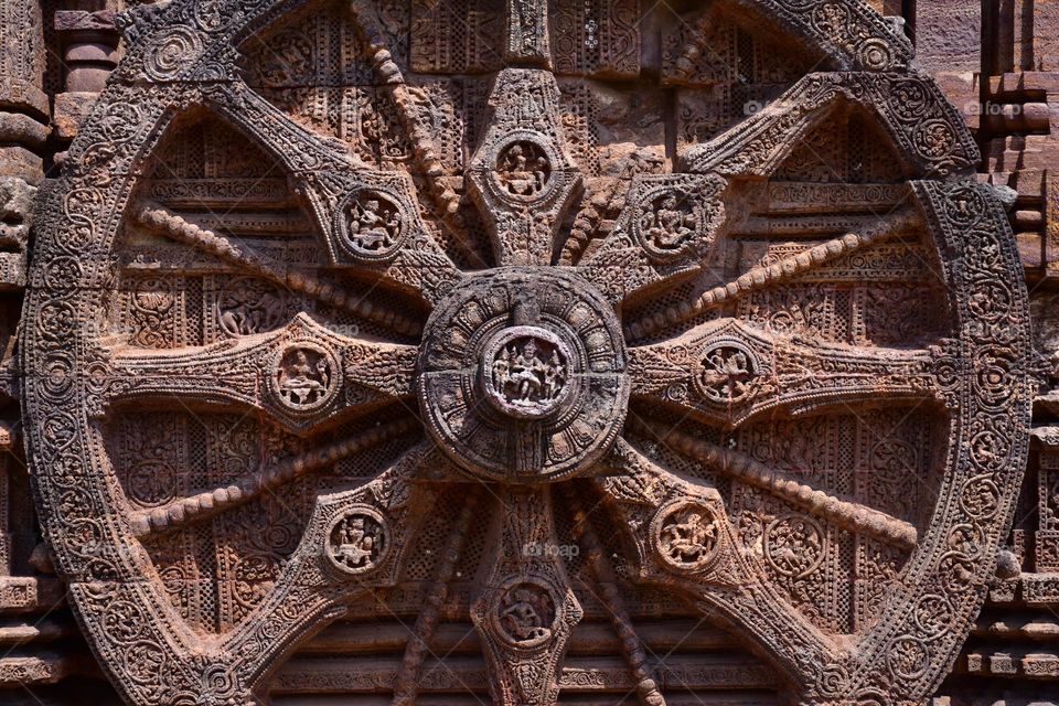 Wheel of Konark temple