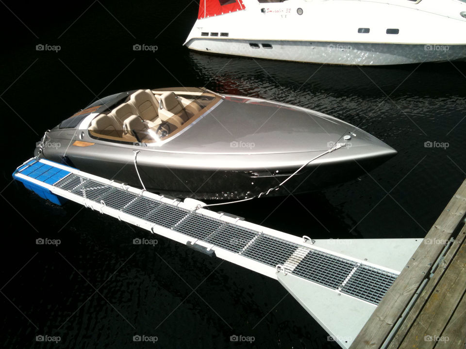 boat interior pier fast by zebra