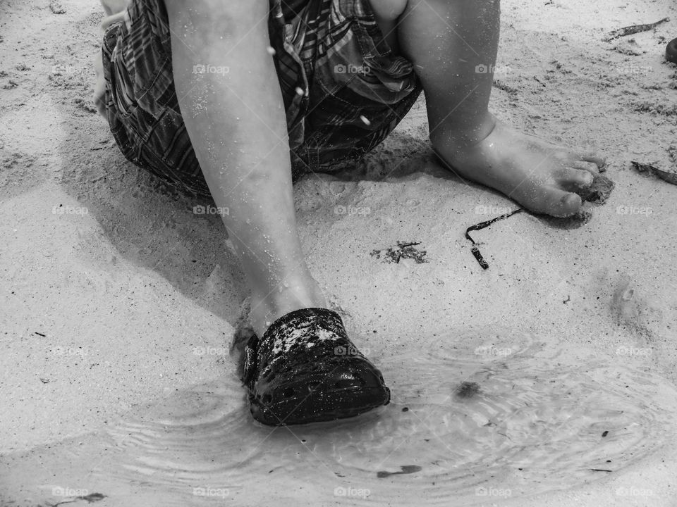 Feel the sand under your feet. 