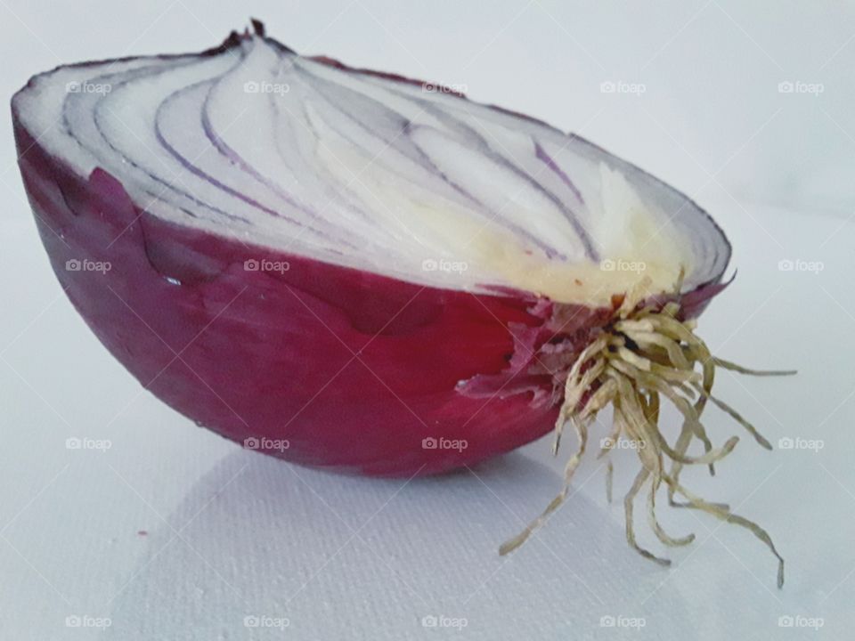 half a red onion