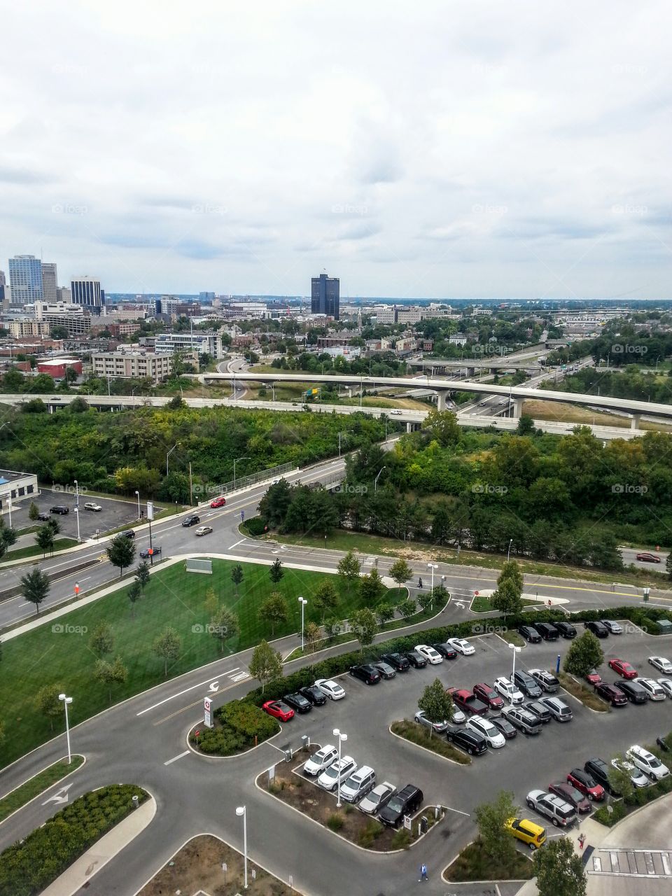 Columbus,  Ohio View. View of Columbus,  Ohio from Nationwide Children's Hospital.