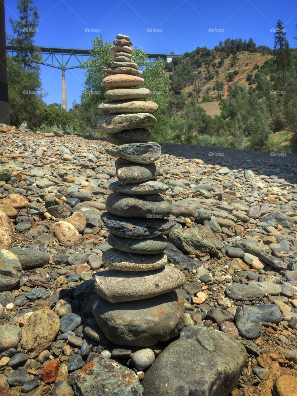 Forest hill bridge in Auburn California