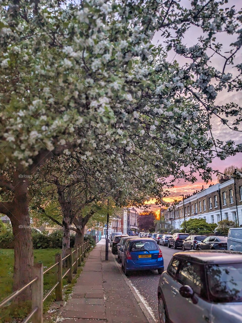 sunset in London