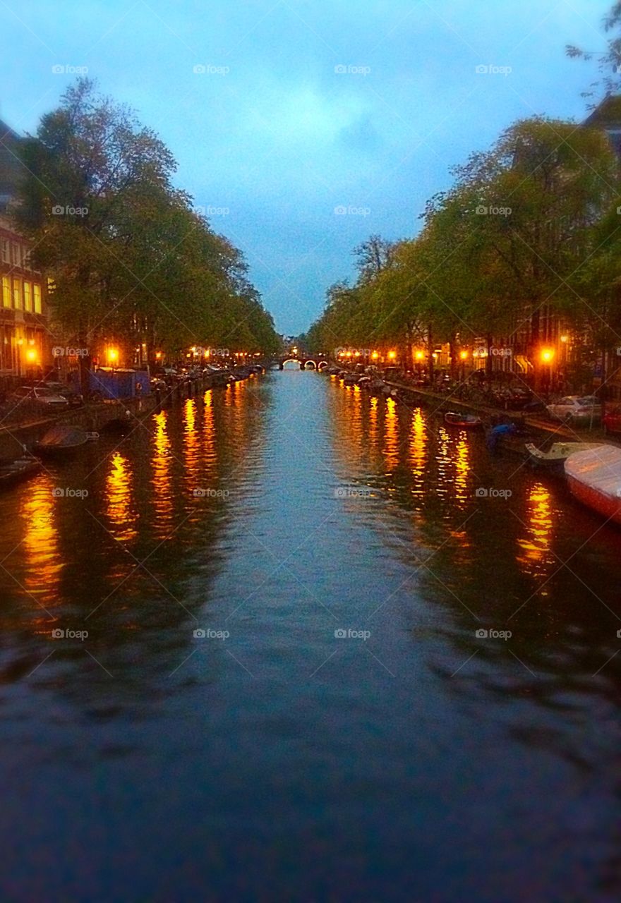 Amsterdam evening canal. An evening in Amsterdam out for a walk
