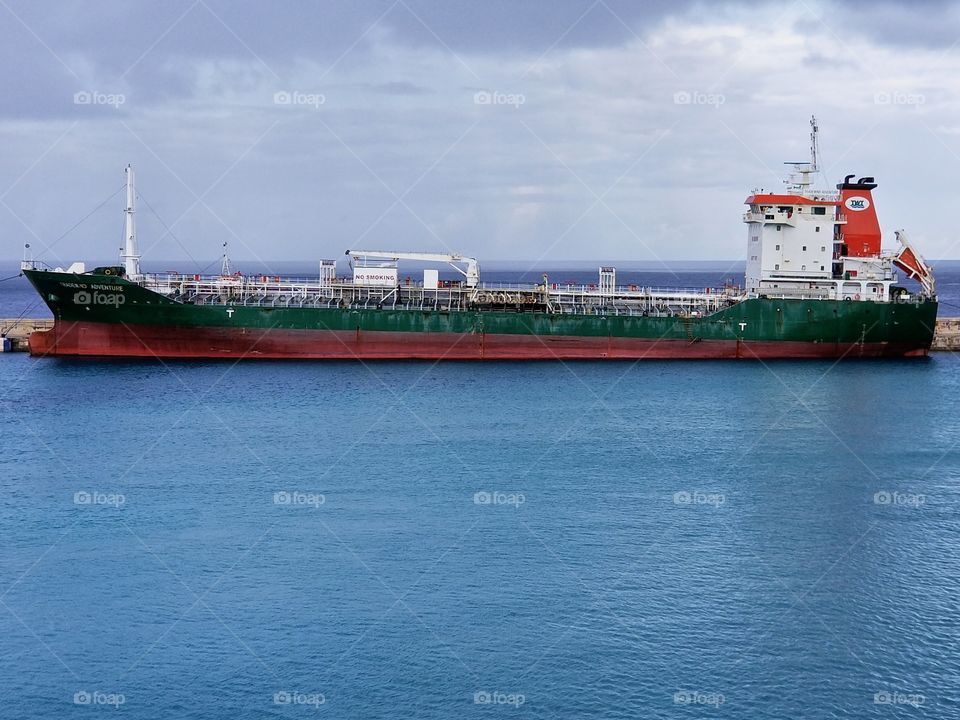 Container ship @Port Bridgetown Barbados