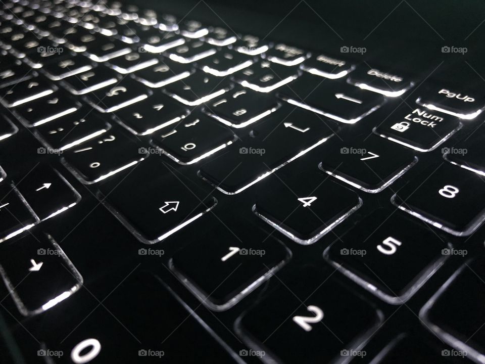 Teclado notebook com luz