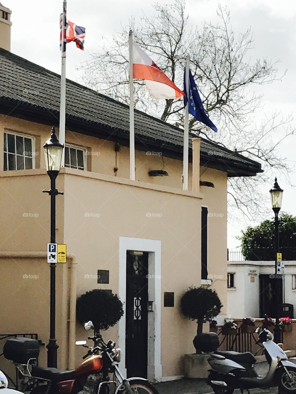 Government-history-flags-European Union-United Kingdom-Gibraltar-buildings-British 