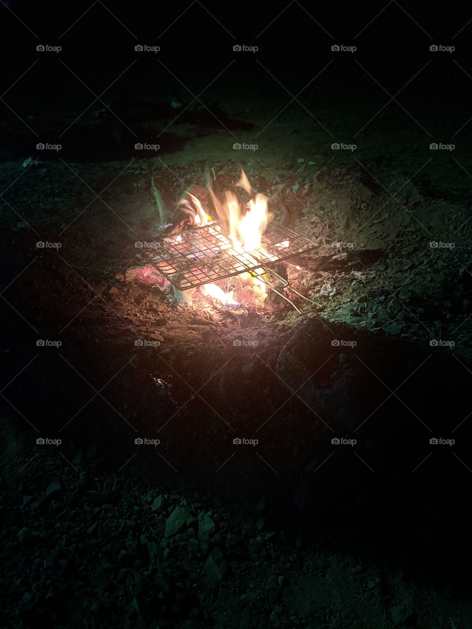 Winter dinner in my village with my family