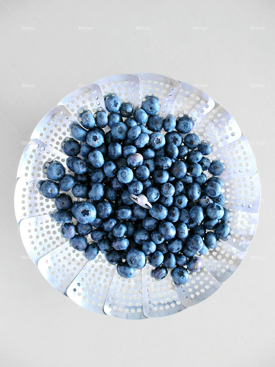 Blueberry on plate