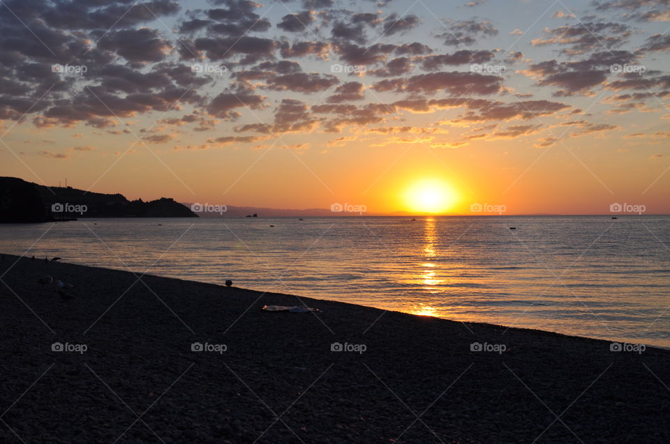 Sunrise over the Black Sea 