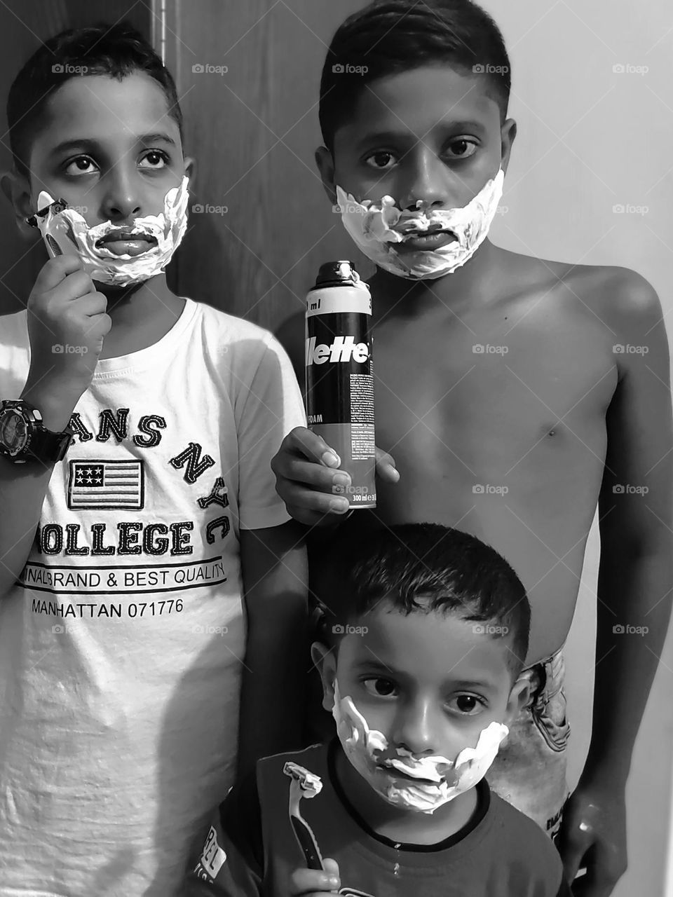 kids shaving times.