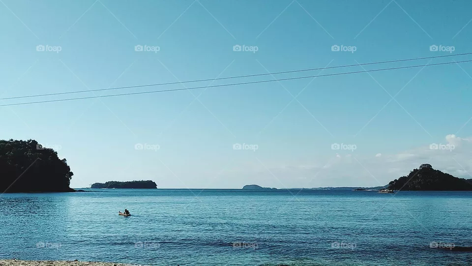 Very beautiful sky view from the beach.
