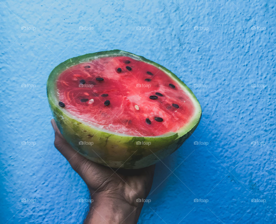 Handful of watermelon 