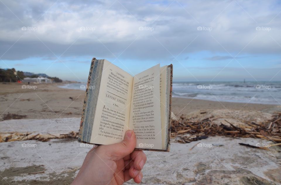 Winter time with a good book on the beach