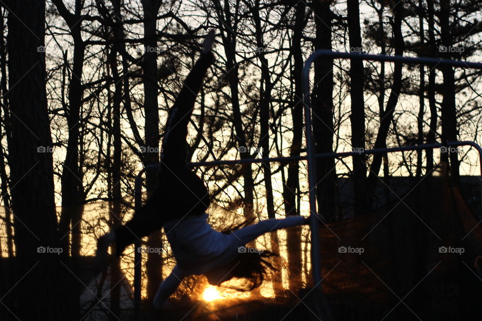 Flipping for a sunset