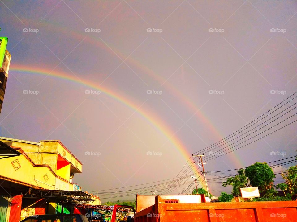 Twin rainbow 😍