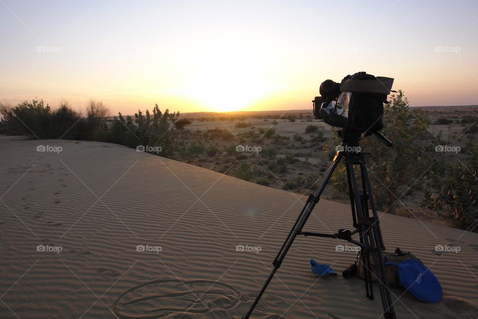Sunset Thar Desert. Sunset Thar Desert