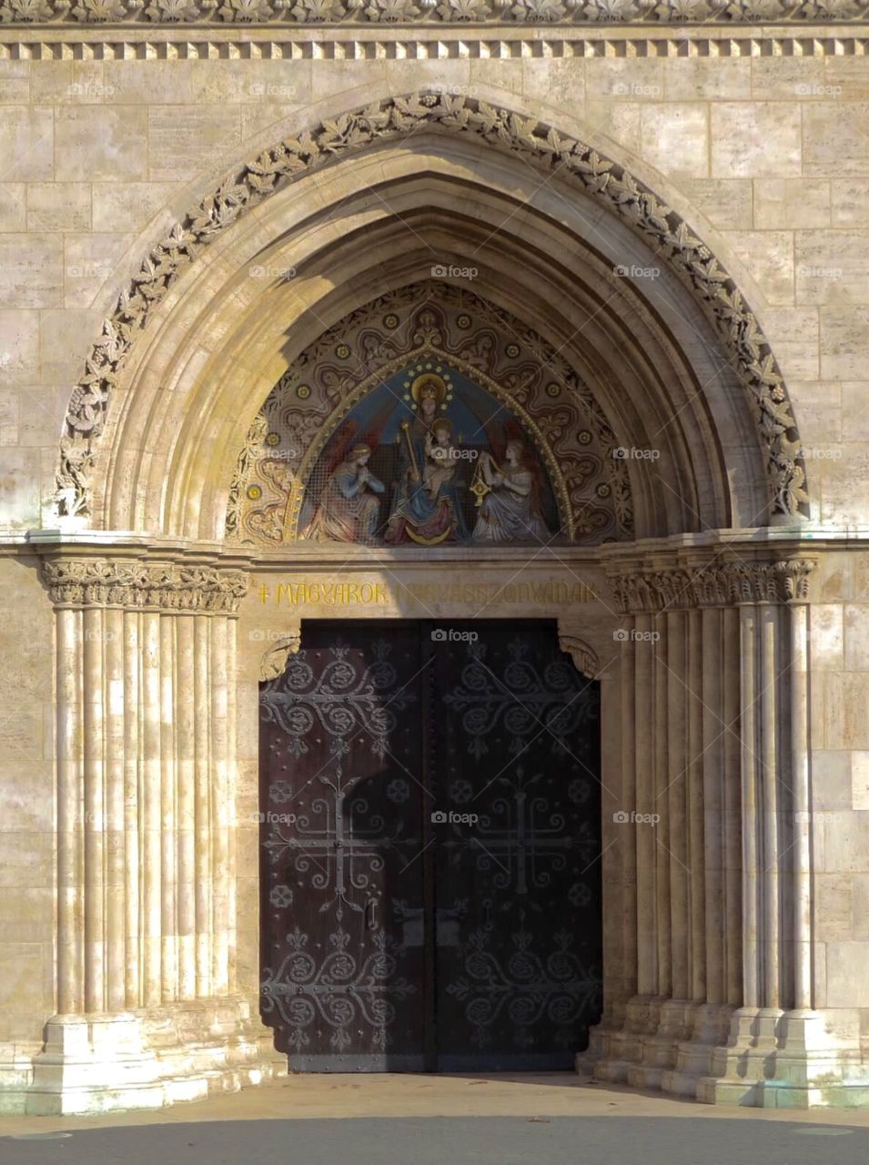 Budapest church entrance