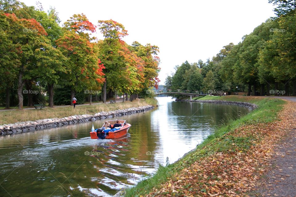 September day at the Canal in Stockholm, Sweden