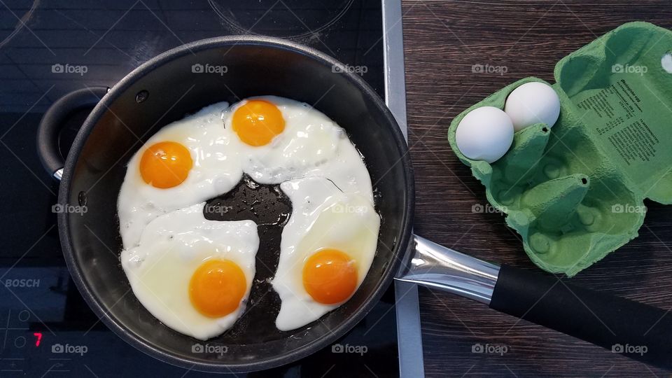 Making a breakfast