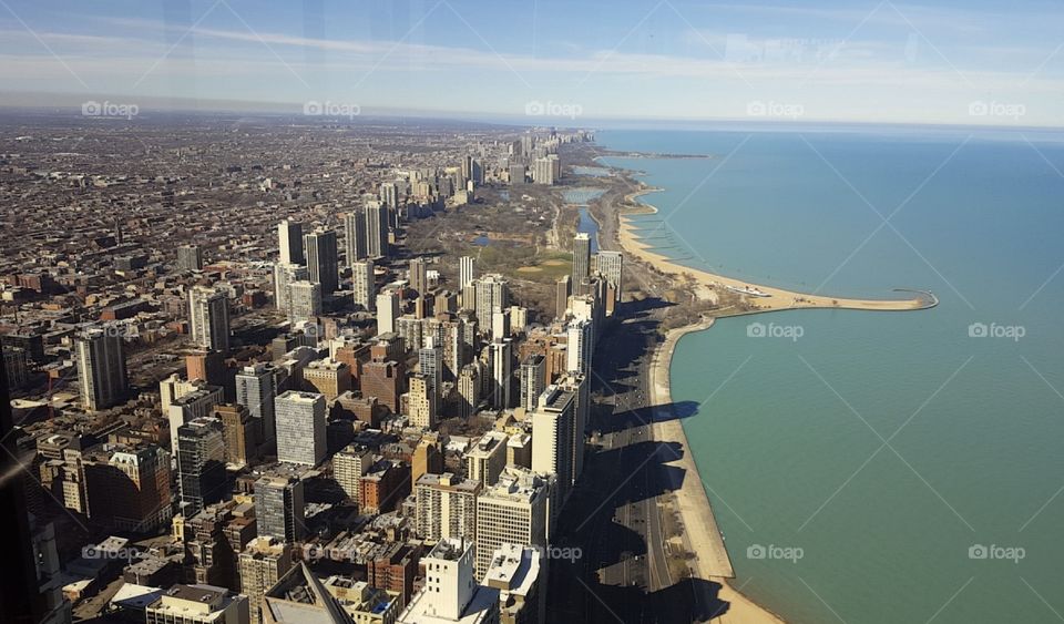 Chicago view from the sky 