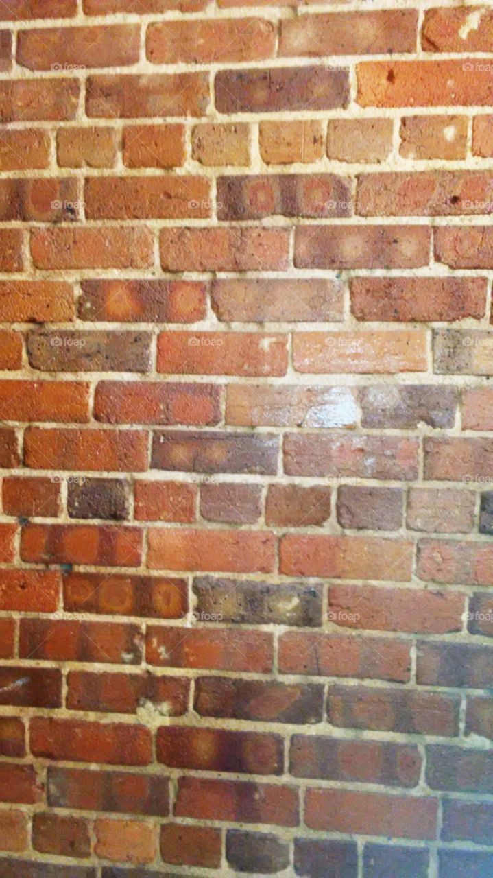 Its a brick wall