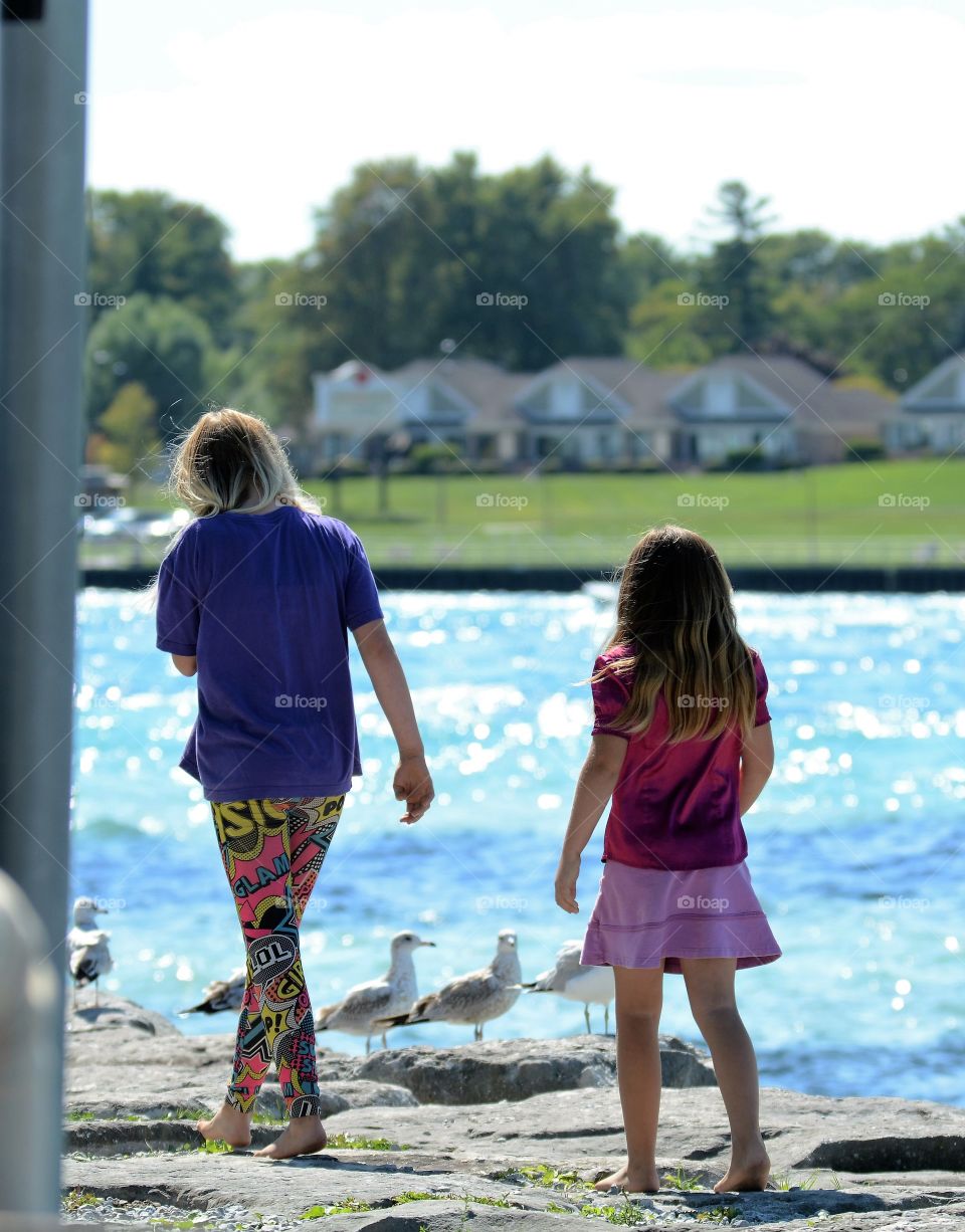 kids walking