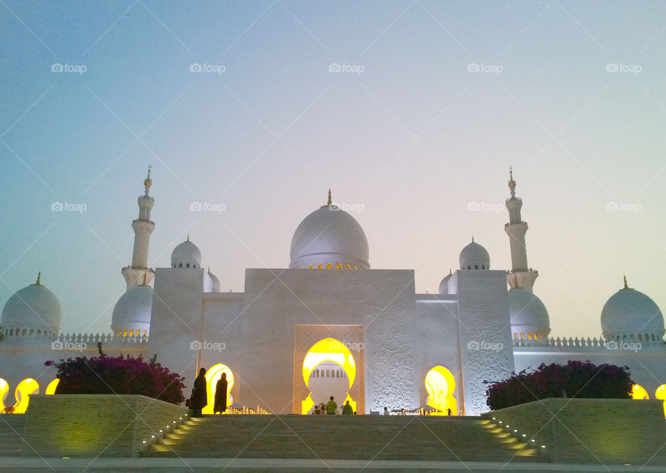 Sheikh Zayed Grand Mosque. Be captivated by the majestic Sheikh Zayed Grand mosque located in the capital city of United Arab Emirates, Abu Dhabi. A place not only for worshippers but a place that opens its doors to everyone willing to learn their culture and religion. 