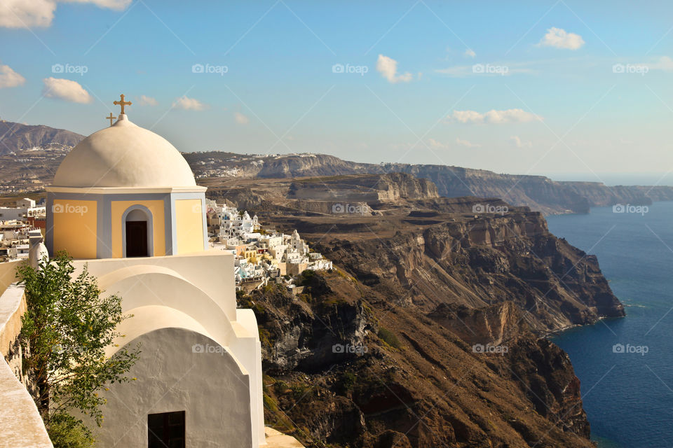 Church on Santorini. 