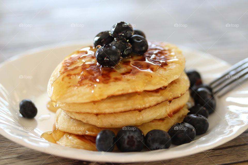 Freshly made pancakes