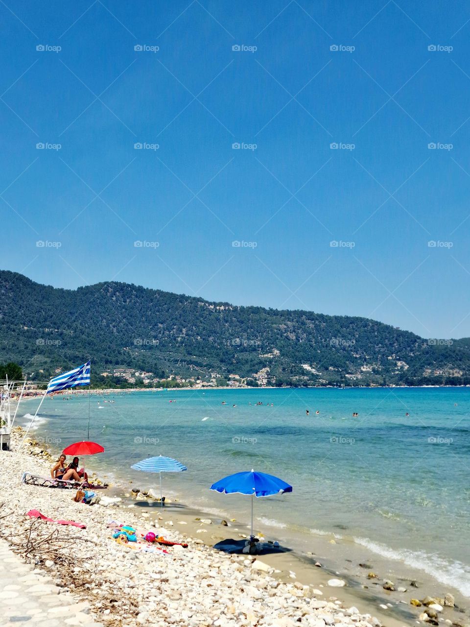 Golden Beach from Thassos, Greece