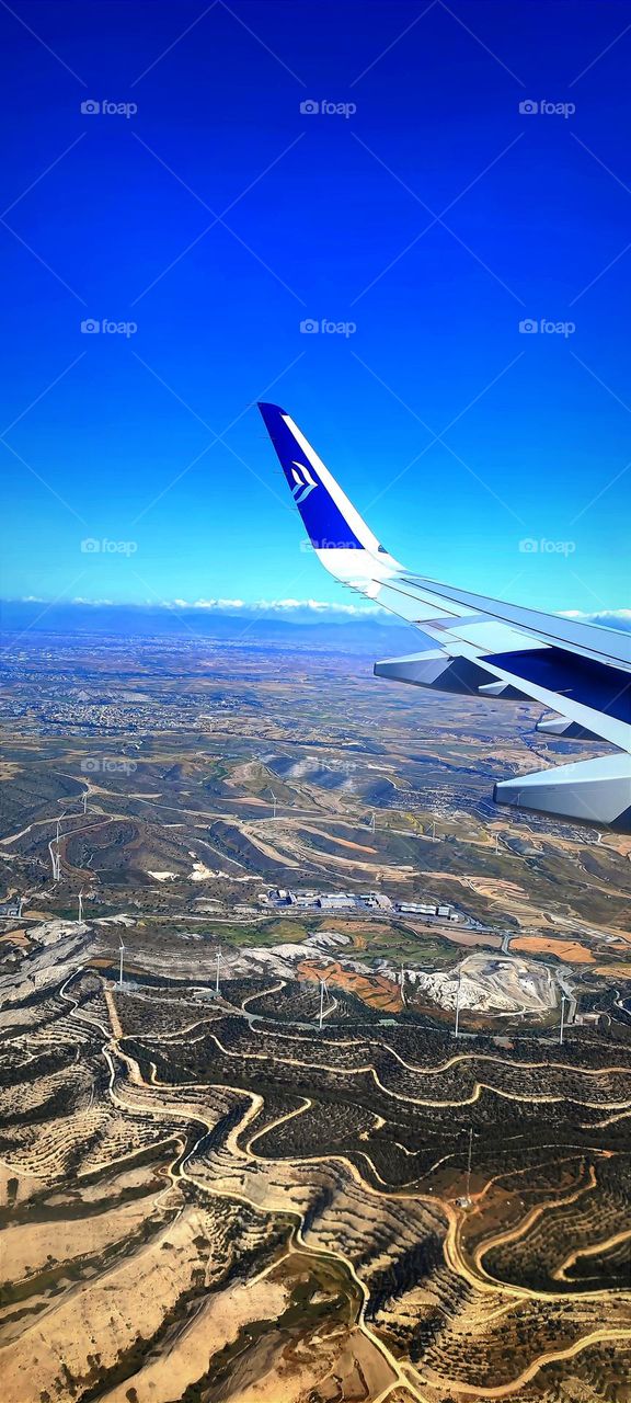 plane view from the sky