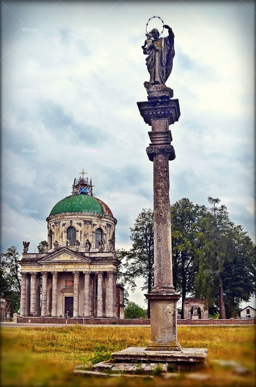 Gray silence of the ancient.... Middle century items...