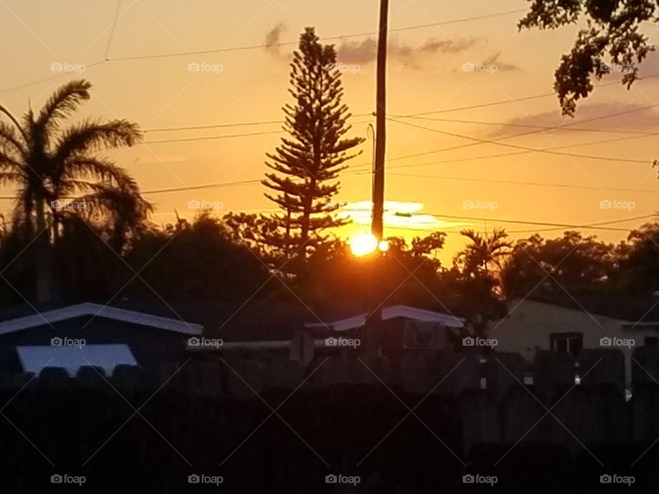 Sunset from my backyard