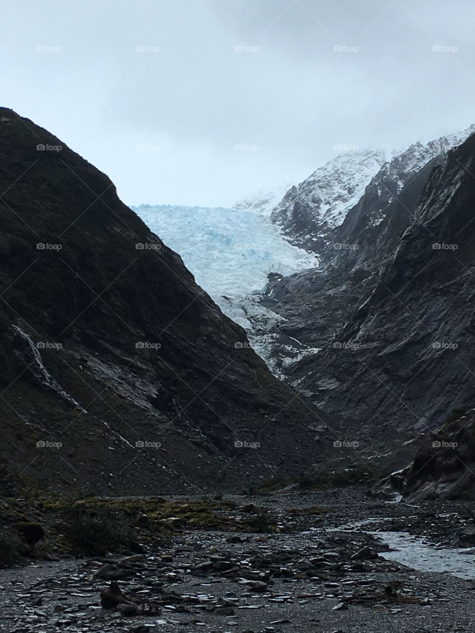 Shot of a glacier 