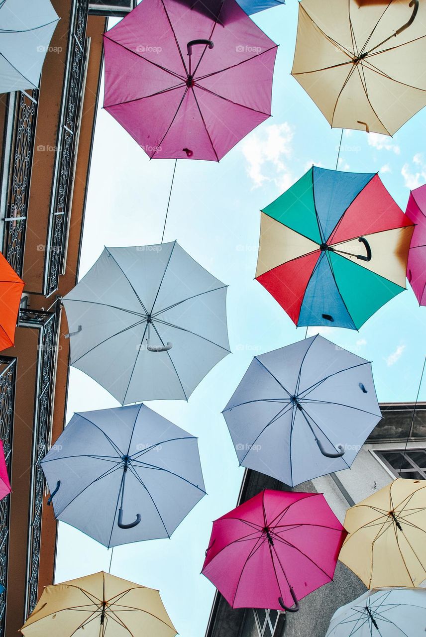 umbrella in the sky