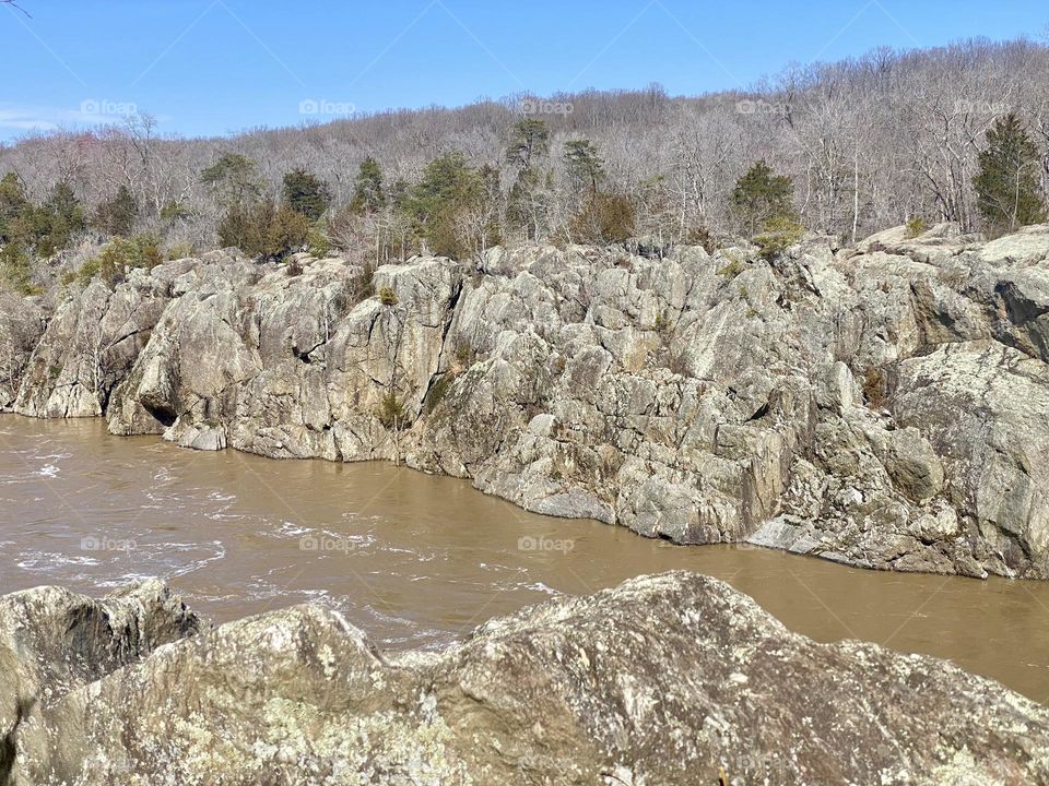 The Potomac River after heavy spring rains