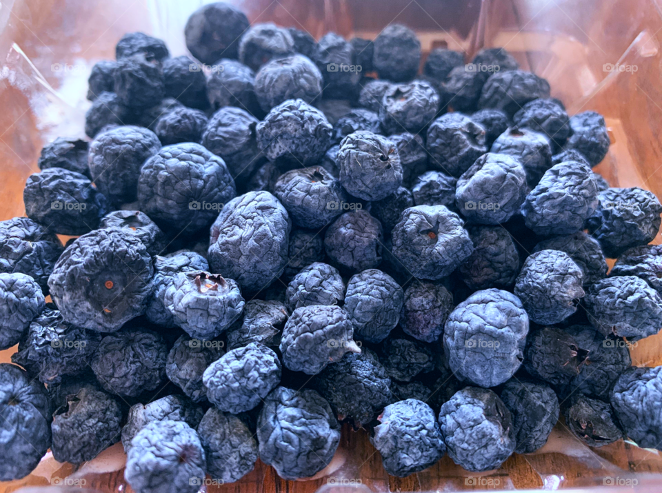 Rotten blueberries 