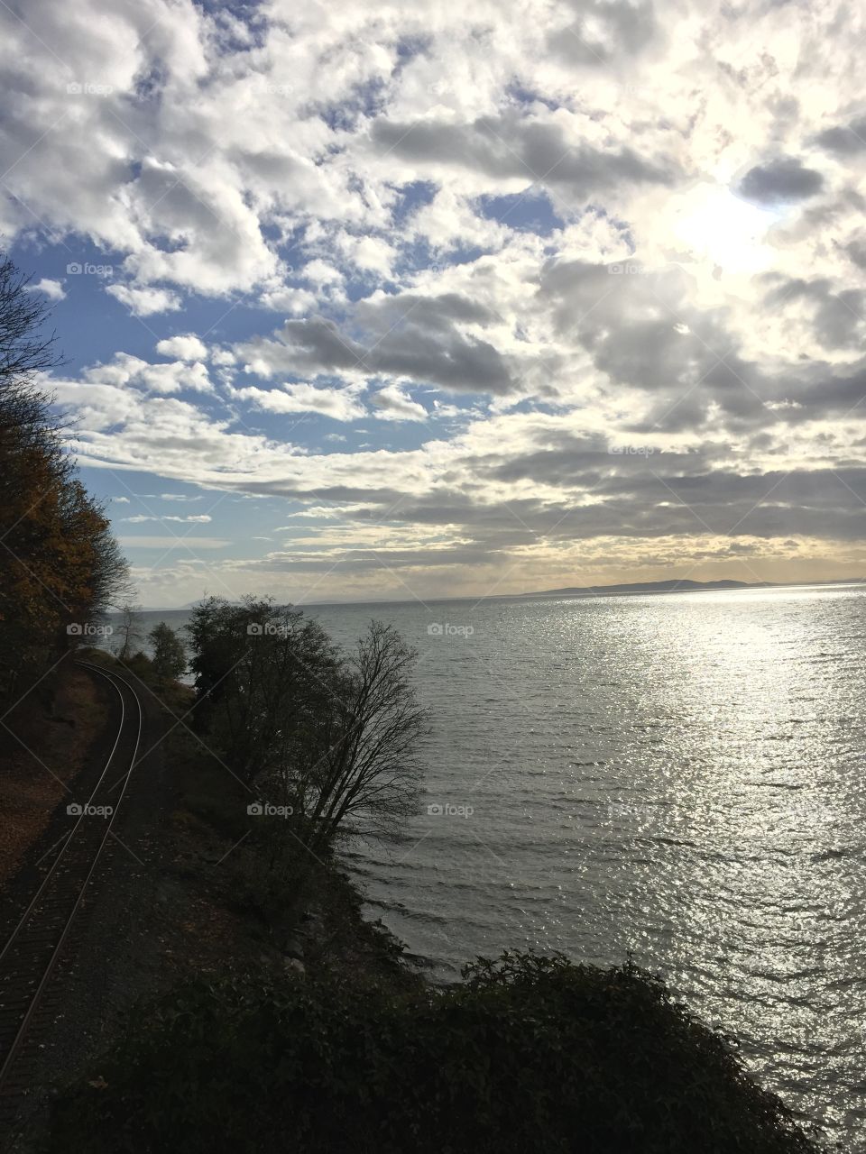 Scenic - tracks and ocean