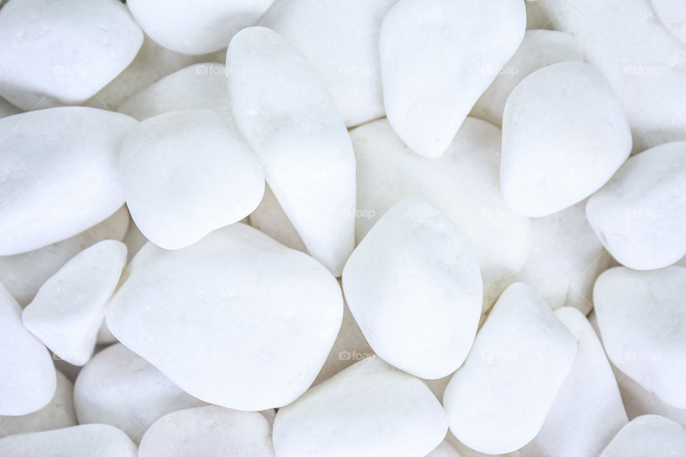 white stones