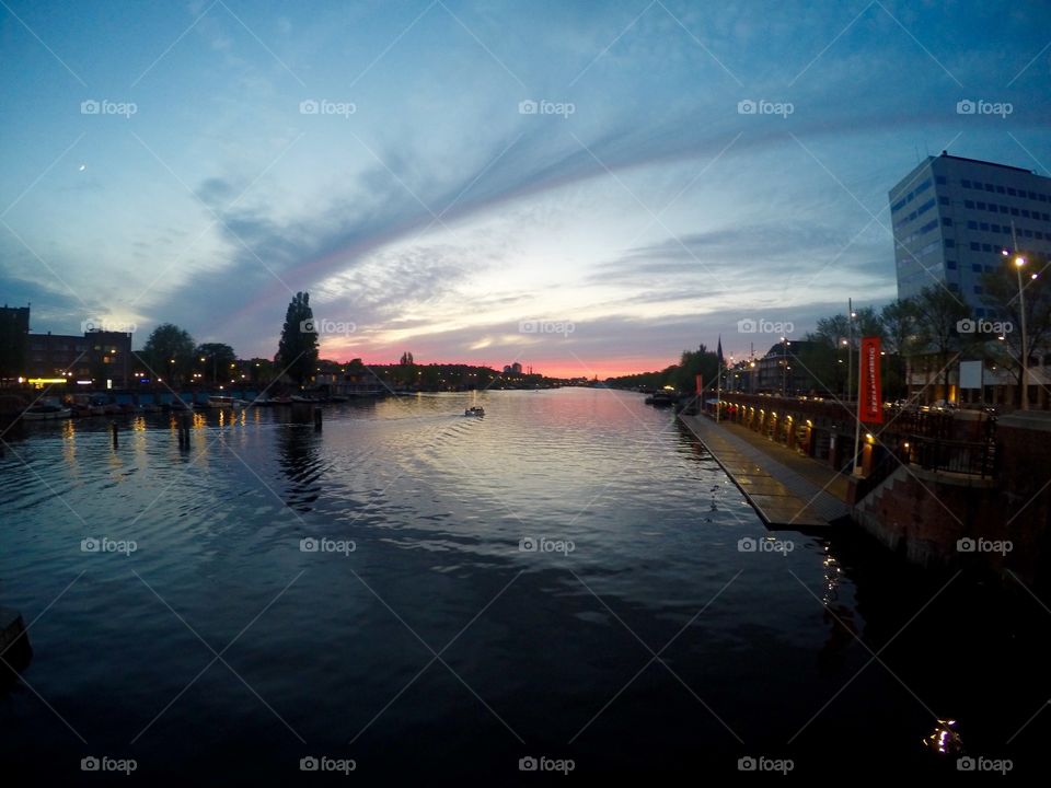 Sunset in Amsterdam