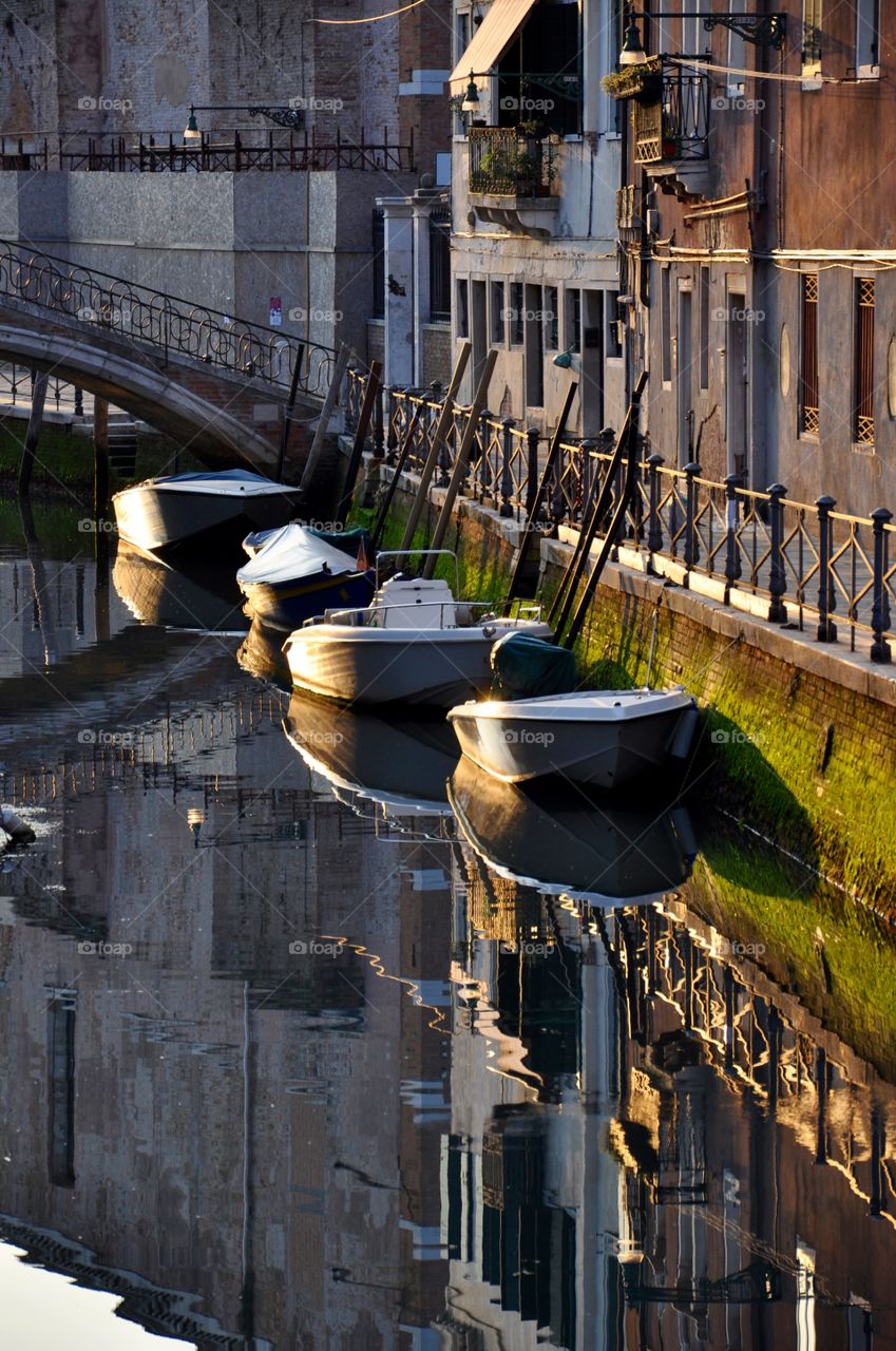 Small canal in Venice Italy 