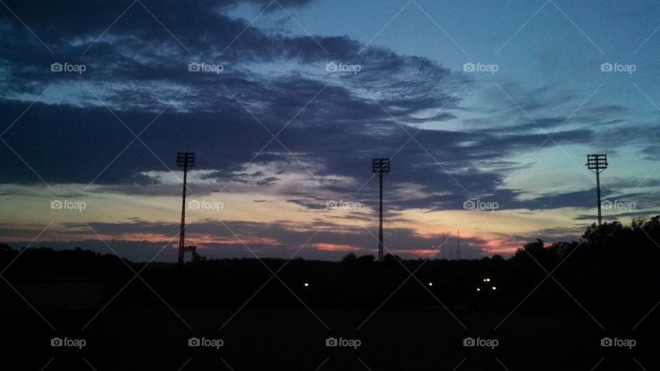 Sunset, Sky, Light, Landscape, Silhouette