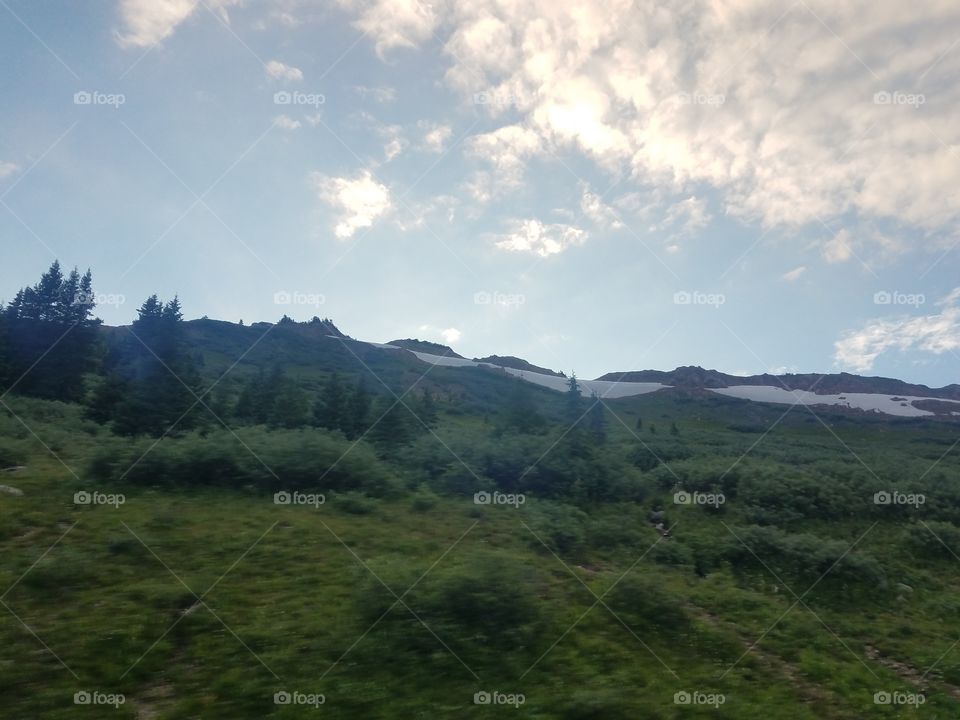 Landscape, Mountain, Sky, Tree, Hill