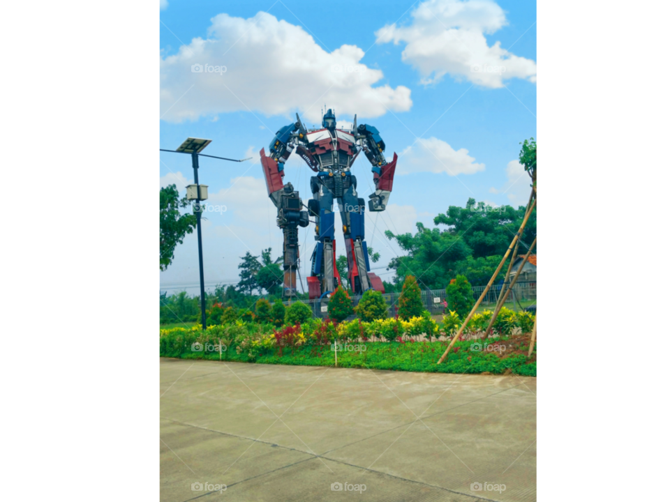 a beautiful nature viewing holiday and great robot poto is captured using camera phone xiaomi by amelia komeng97