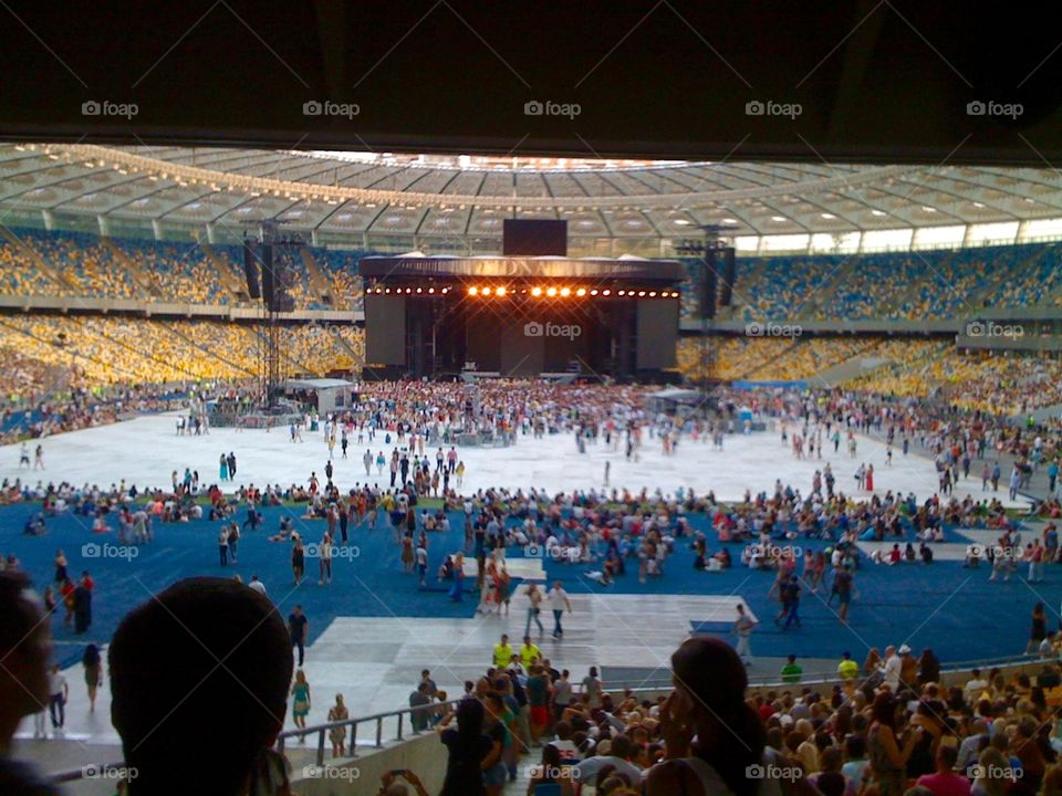 Concert on a stadium