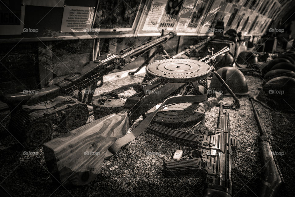 Old WWII machine gun 