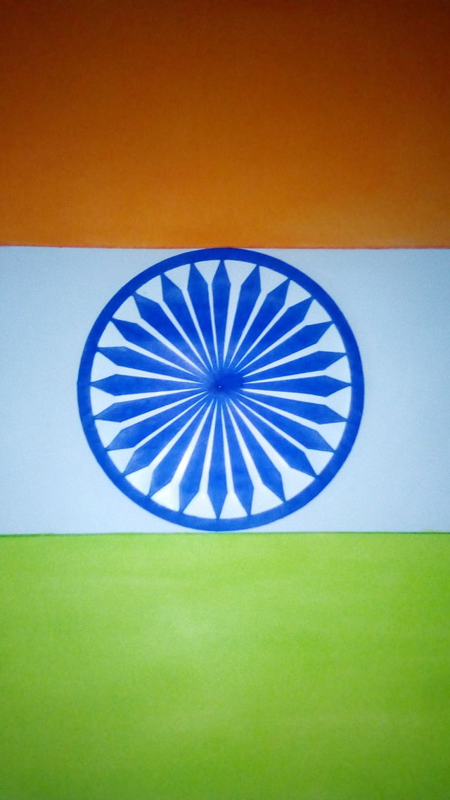 Indian flag tringa. Independent day special.