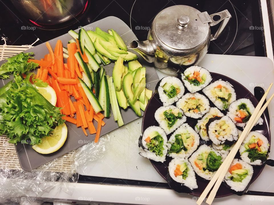 Vegetarian sushi!