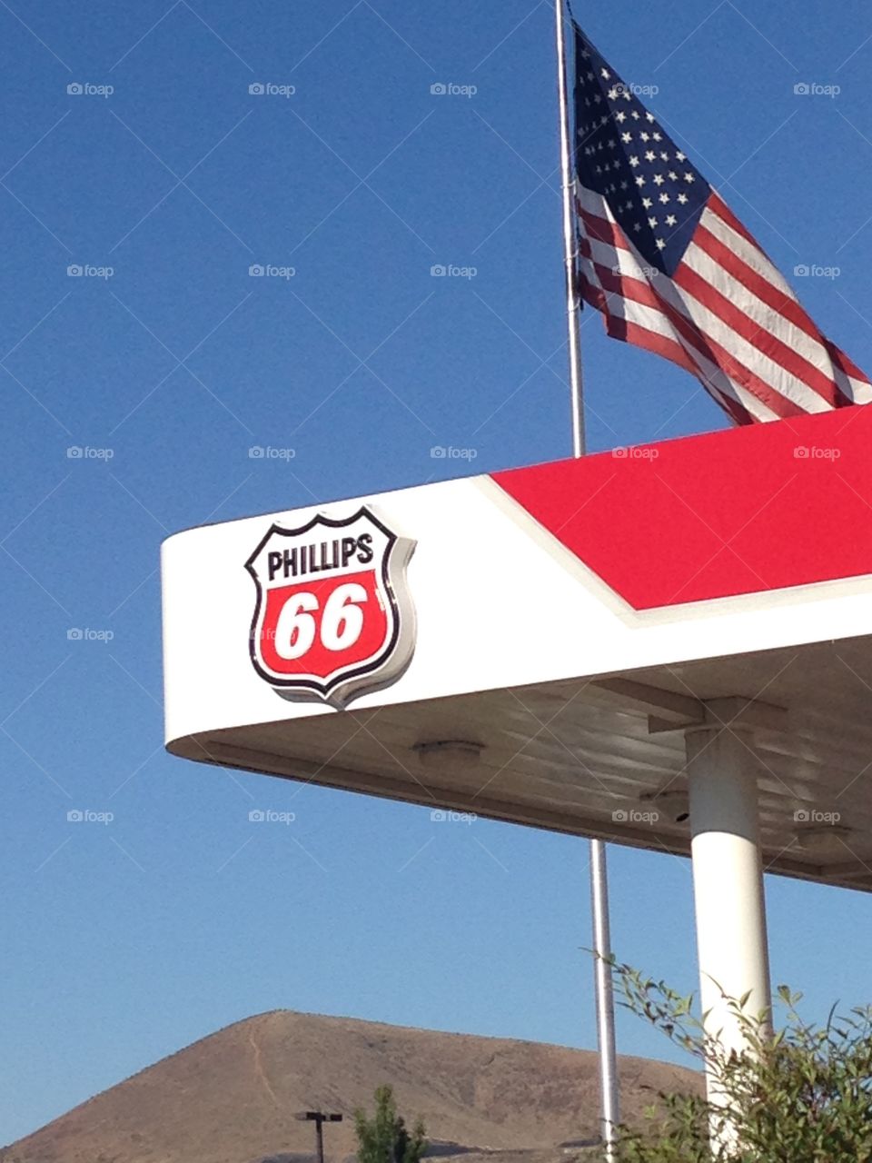 American petrol company on route 66